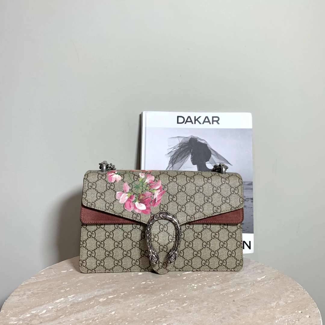 95新 GUCCI/古驰 壹臻中古/花卉酒神中号 65550523