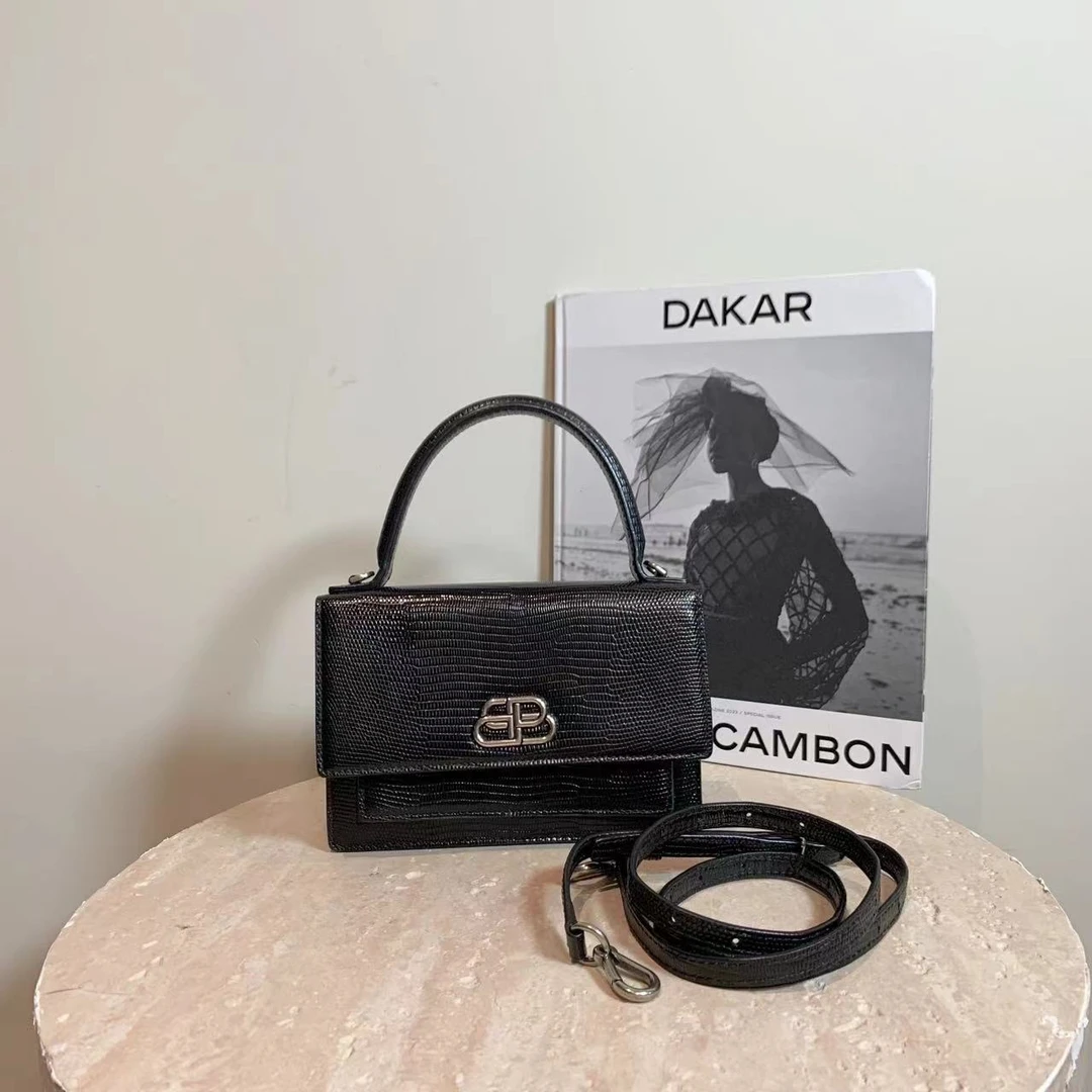 95新 Balenciaga/巴黎世家 壹臻中古/黑银SharpXs手提包/66431060