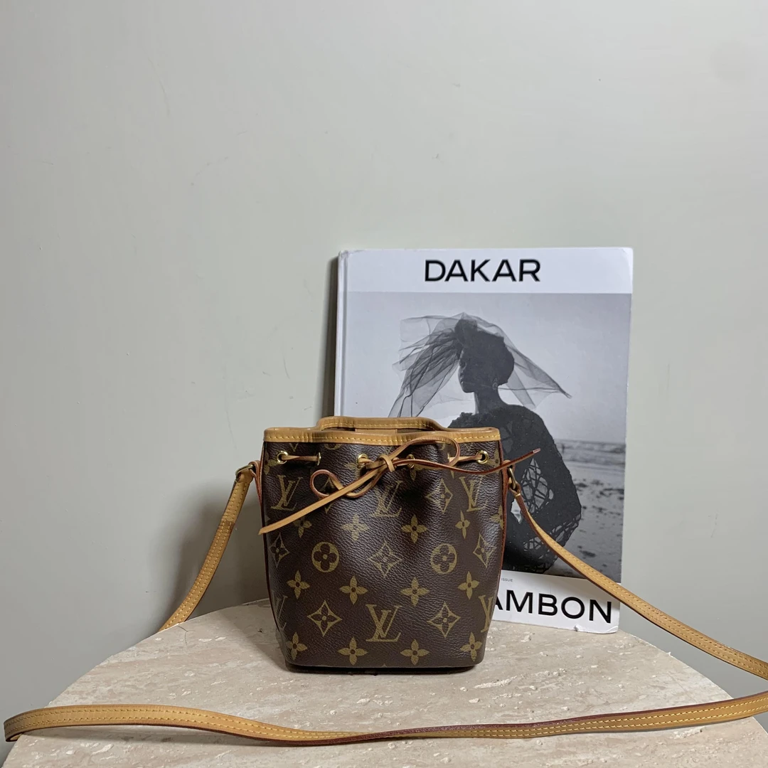 95新 LouisVuitton/路易威登 壹臻/老花nano抽绳水桶 /67999167