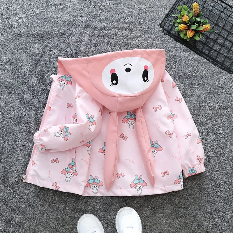 女童春季秋季外套儿童洋气休闲宝宝小童韩版卡通春秋款春季春秋装