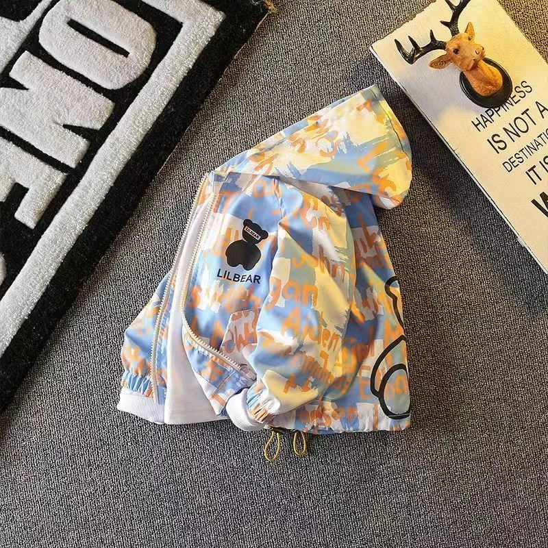 儿童春装秋款宝宝小童休闲外套上衣男童洋气春季帅气韩版时髦秋季