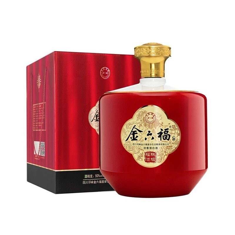 金六福陈坛福酒浓香型白酒粮食酿造宴请送礼收藏50%vol1500ml