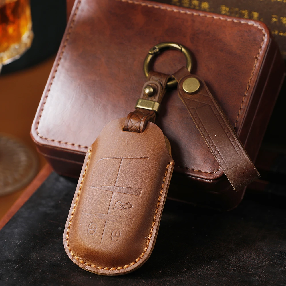 适用吉普钥匙套真皮高档