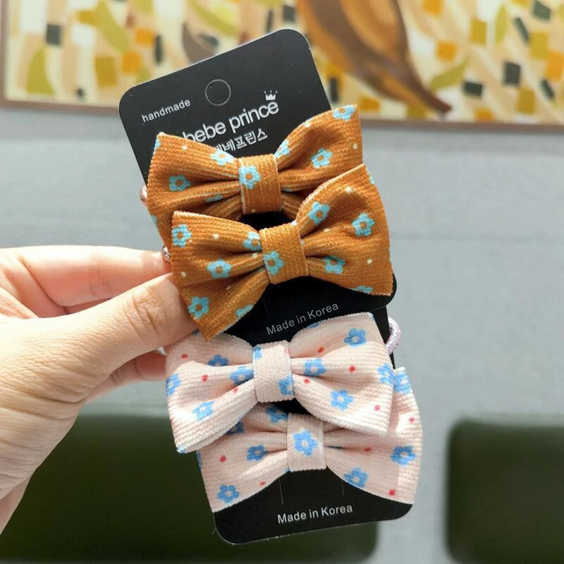 菓派原创手作韩版女童可爱发绳秋冬季新款儿童发饰发夹任选宝宝