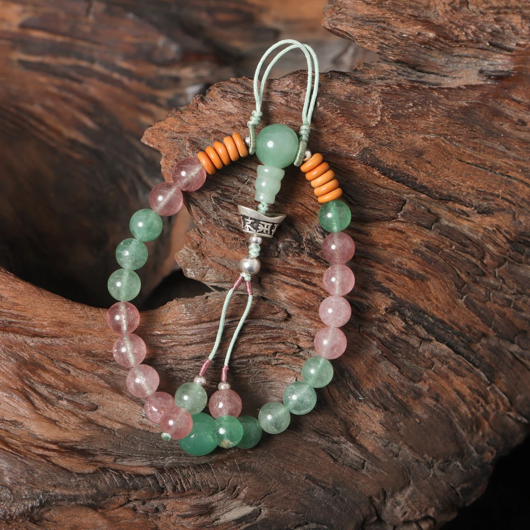 草莓晶多彩手编设计压襟