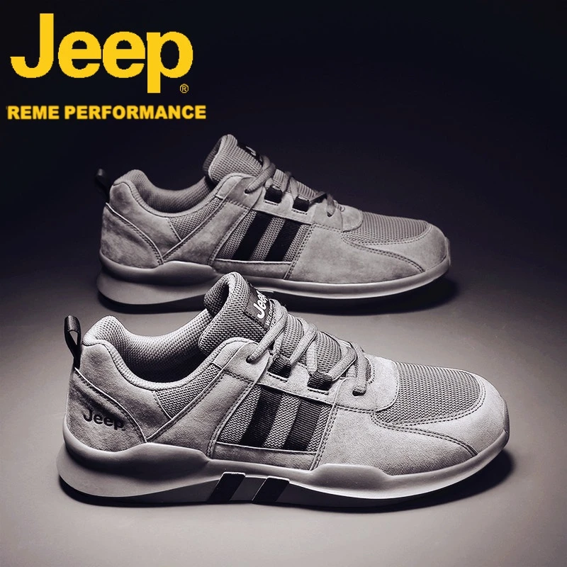 jeep吉普男鞋春季2025年新款板鞋男士休闲运动阿甘老爹鞋子男潮鞋