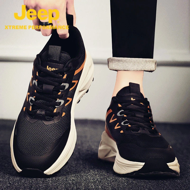 jeep吉普老爹鞋男款春季潮牌男鞋2025新款网面鞋子男士休闲运动鞋