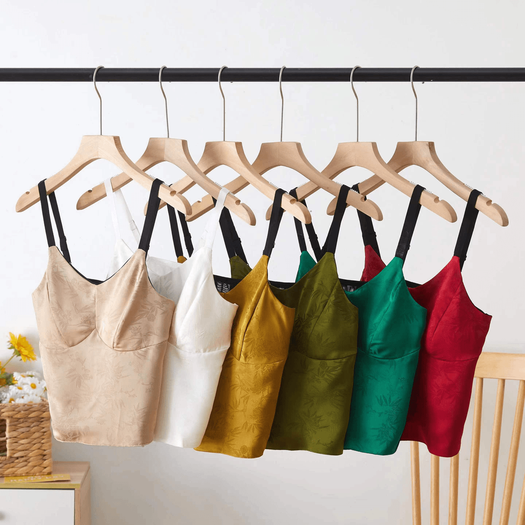 新款高端时百搭尚洋气缎面背心