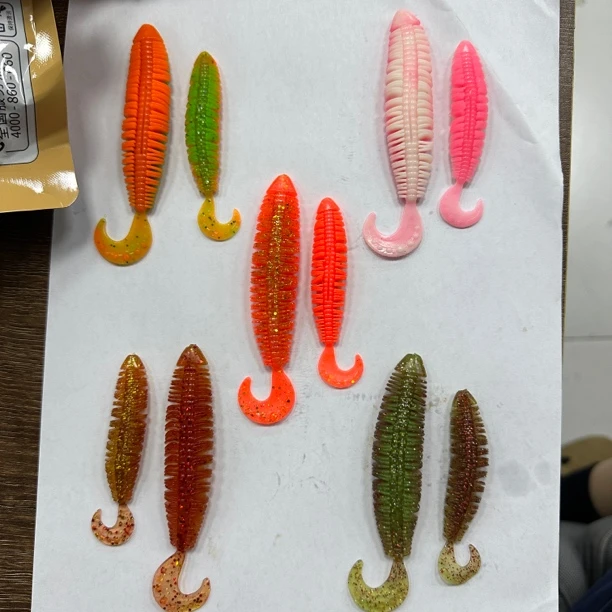 卷尾蛆软饵黑鱼黄鱼鲈鱼牙片