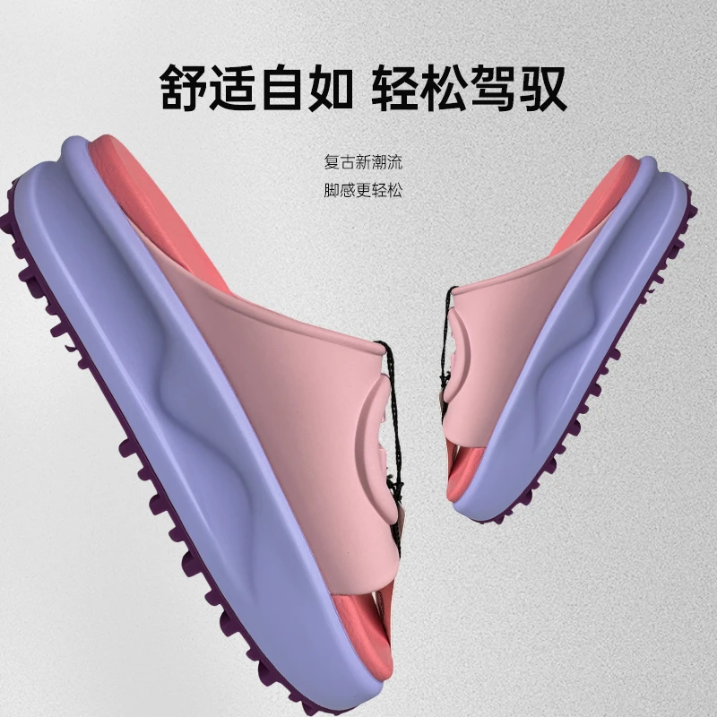 全新未使用 GUCCI古驰橡胶复古时尚舒适网红潮流外穿脚感软底拖鞋