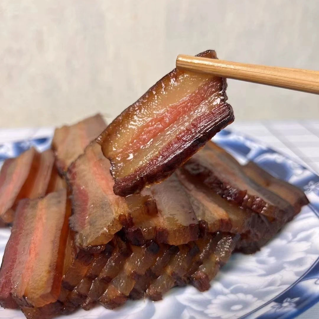 精选石门土家柴火烟熏腊肉传统工艺腊香四溢散装营养储存特产美味