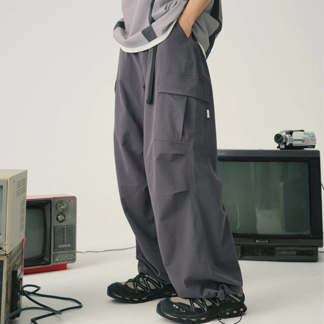 Nothwes 24ss四面弹轻量长裤腰带立体剪裁多口袋休闲裤日系工装裤