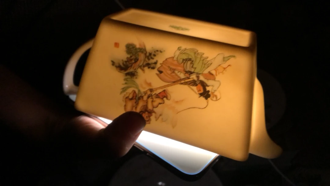 三打白骨精画片方形公道杯/茶杯