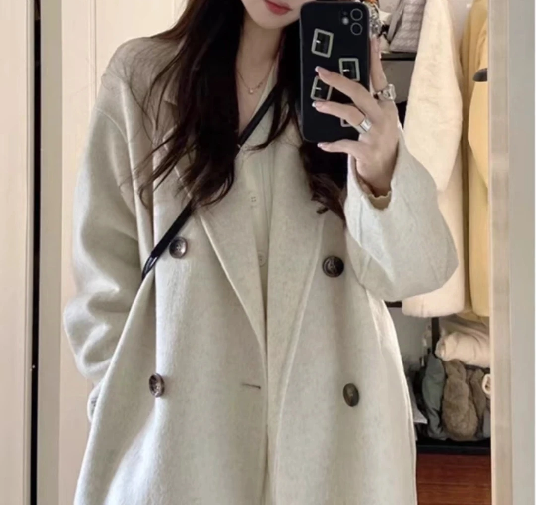 全新重磅羊毛大衣皮毛一体151-180号 潮流时尚百搭款女装