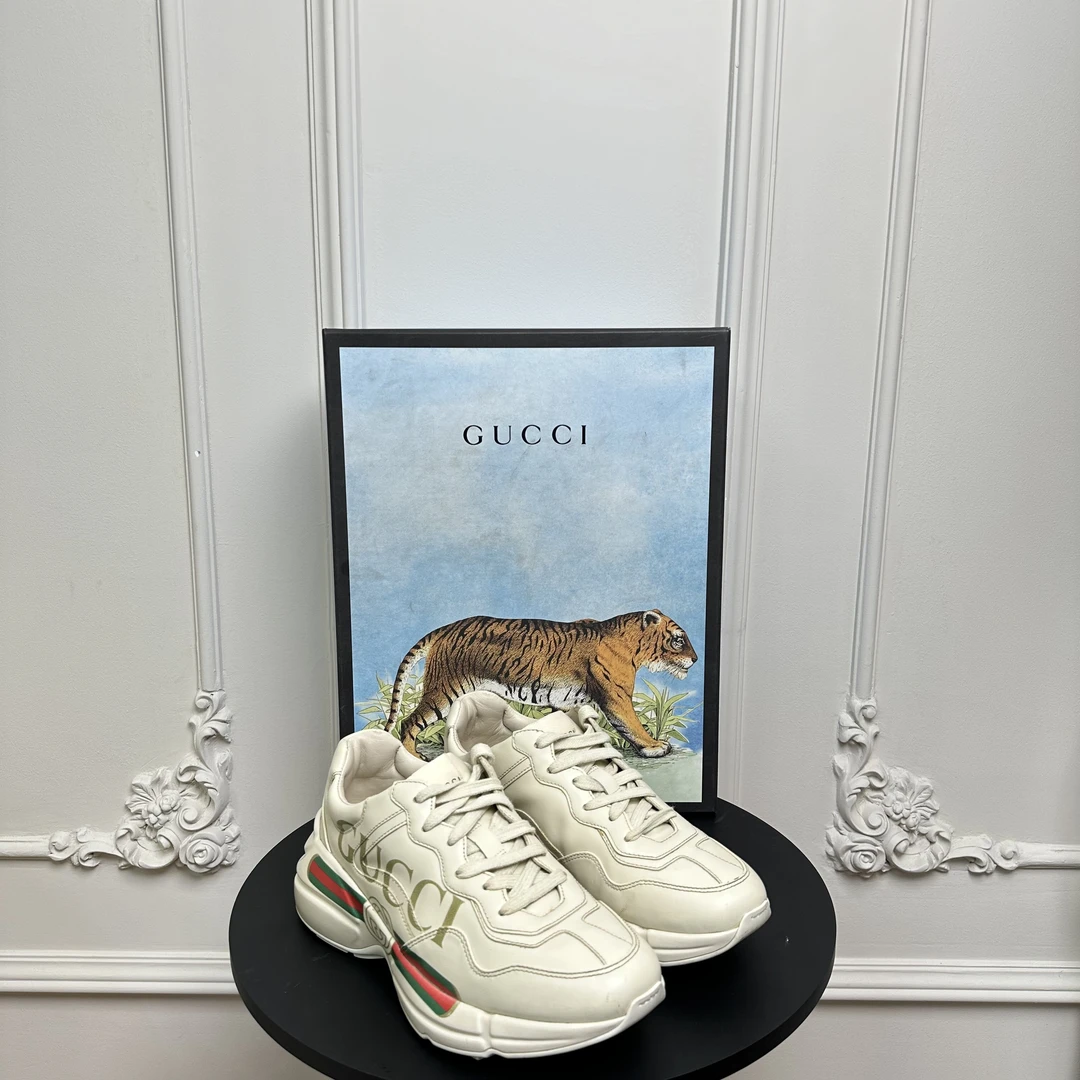 GUCCI/古驰 38码 Rhyton双G经典印花老爹鞋 女款