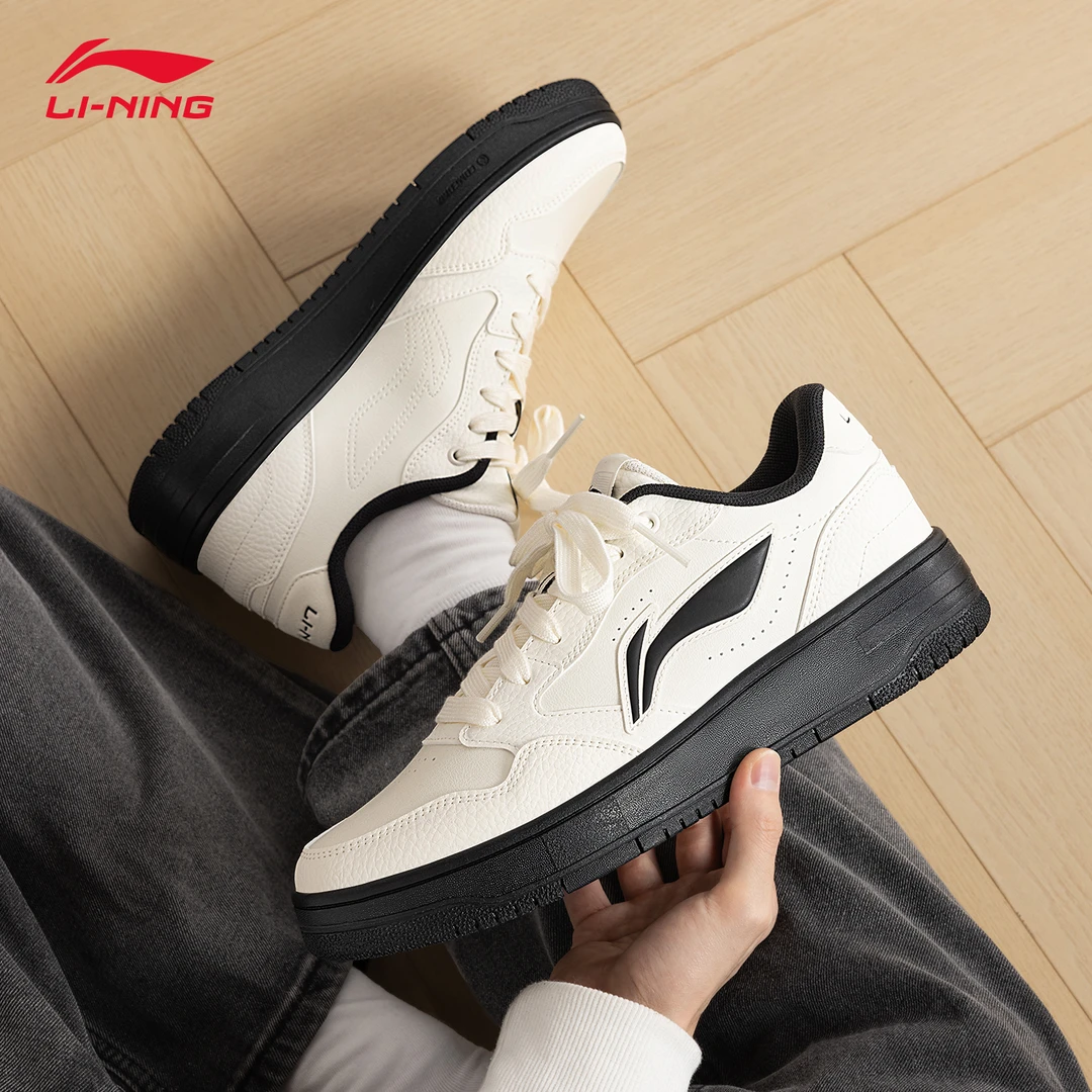 李宁天迹Soft男款板鞋官方正品简约复古鞋休闲低帮舒适百搭运动鞋