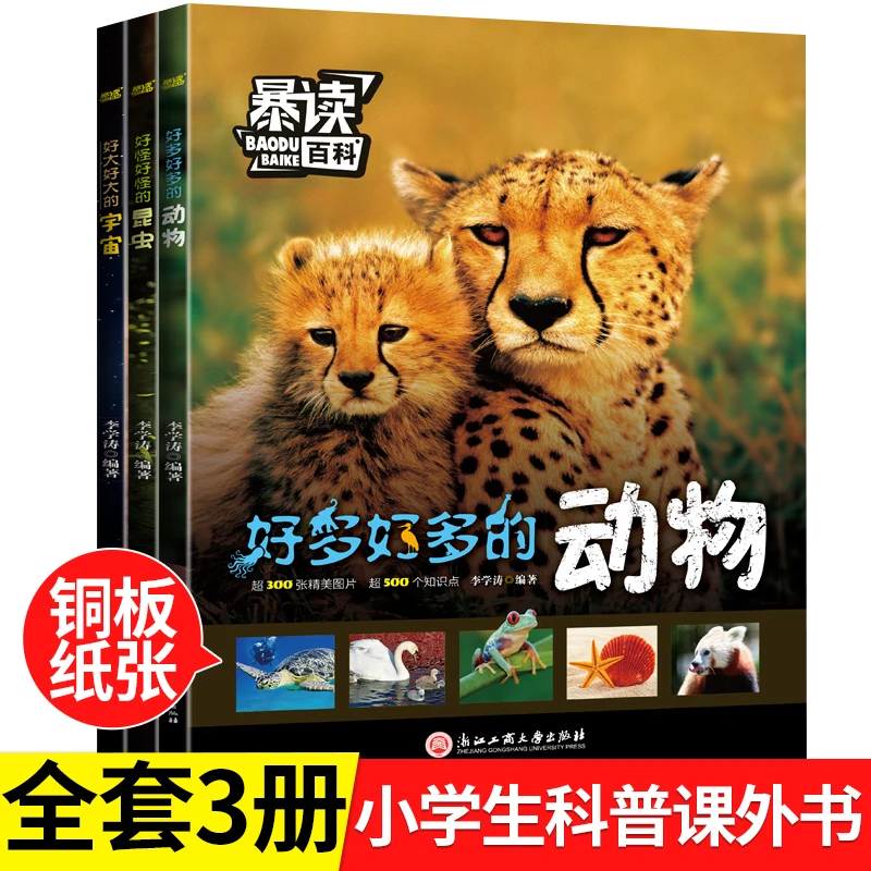 下 百科大开本宇宙动物昆虫儿童科普百科幼儿益智启蒙绘本