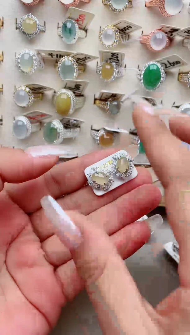 【闪购商品】翡翠戒指银S925镶嵌33333---81