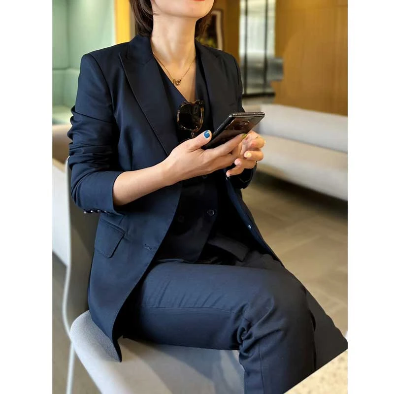 韩版小西装马甲三件四季款爆款小个子气质修身西服套装女气质