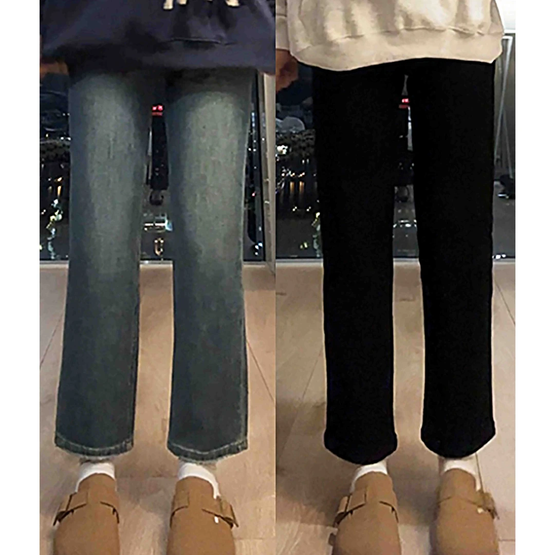 春季新款牛仔裤女大码胖MM烟管裤高腰显瘦梨型身材九分直筒法棍裤