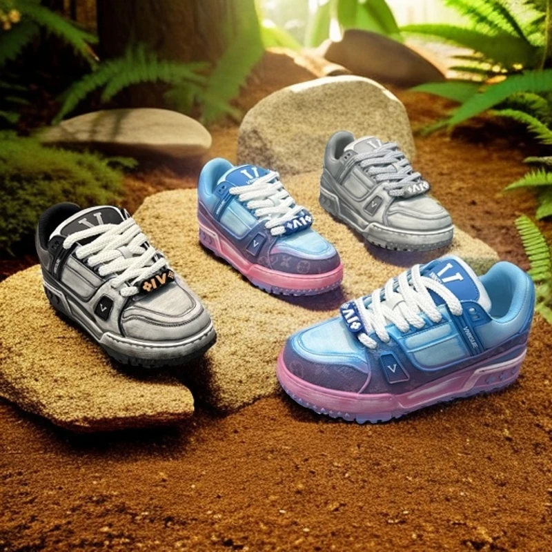 广州MS男鞋时尚休闲百搭潮流厚底低帮韩版拼色潮鞋板鞋