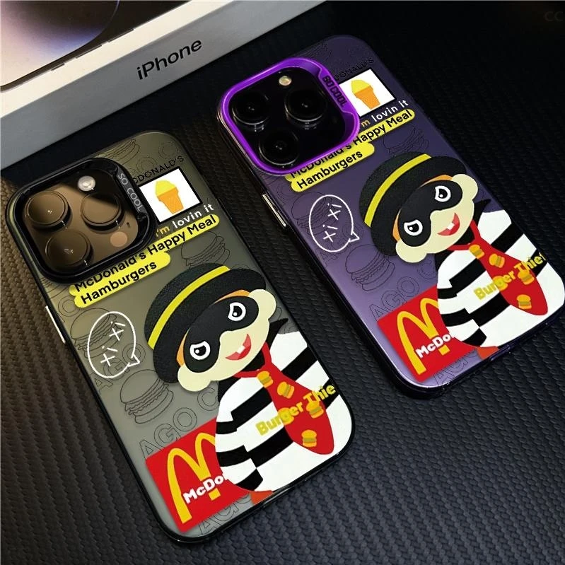 潮牌M记iphone苹果15/14ipromax/16手机壳创意适用12高级感13外壳