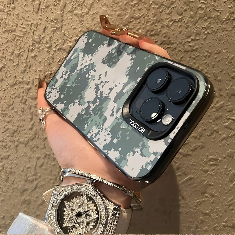 军迷彩iPhone16pro手机壳新款苹果15/12/13pro max上档次14plus