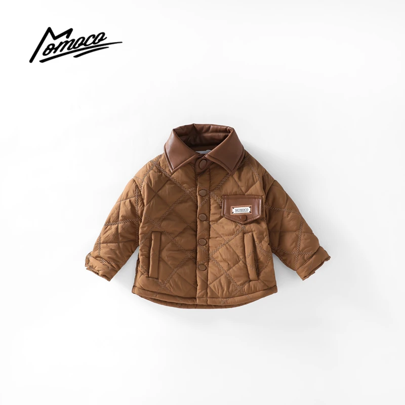 MOMOCO冬季款男童时尚加厚加棉韩版休闲小外套75430107013