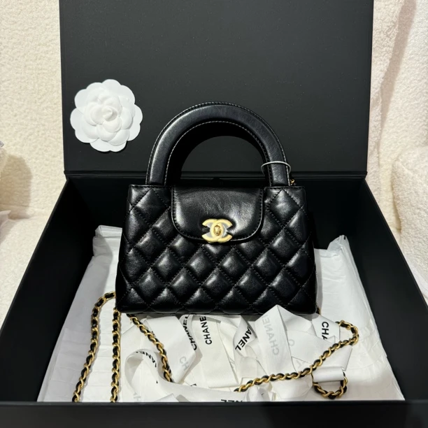 99新 Chanel/香奈儿 24p Kelly大号 芯片款 牛皮 斜挎包