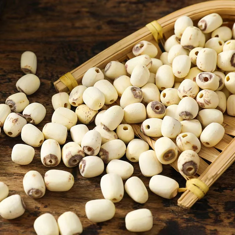 【500克1斤装】无硫白莲子新货去芯干货特产原色原味磨皮无漂白