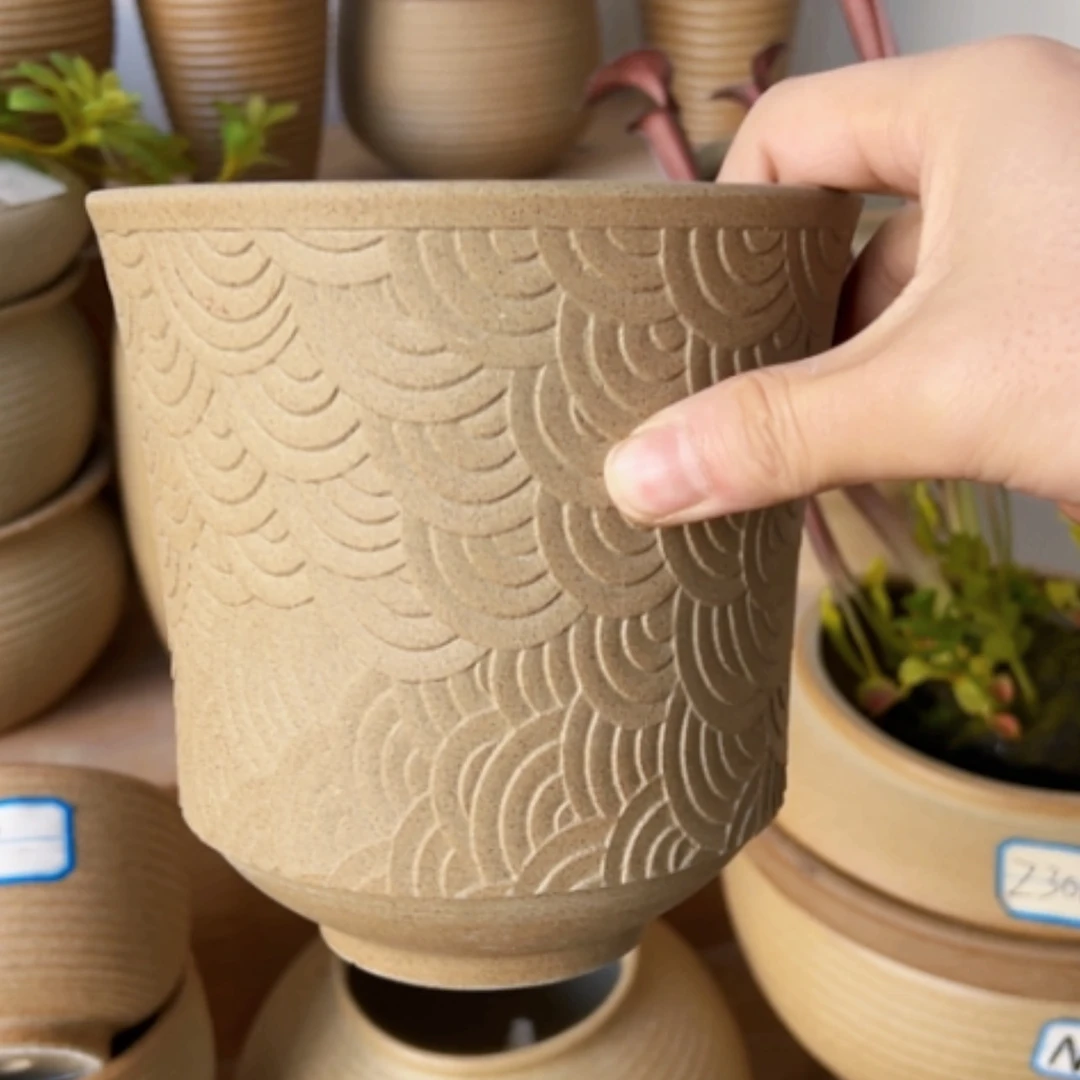 【闪购商品】紫砂花盆口16高16