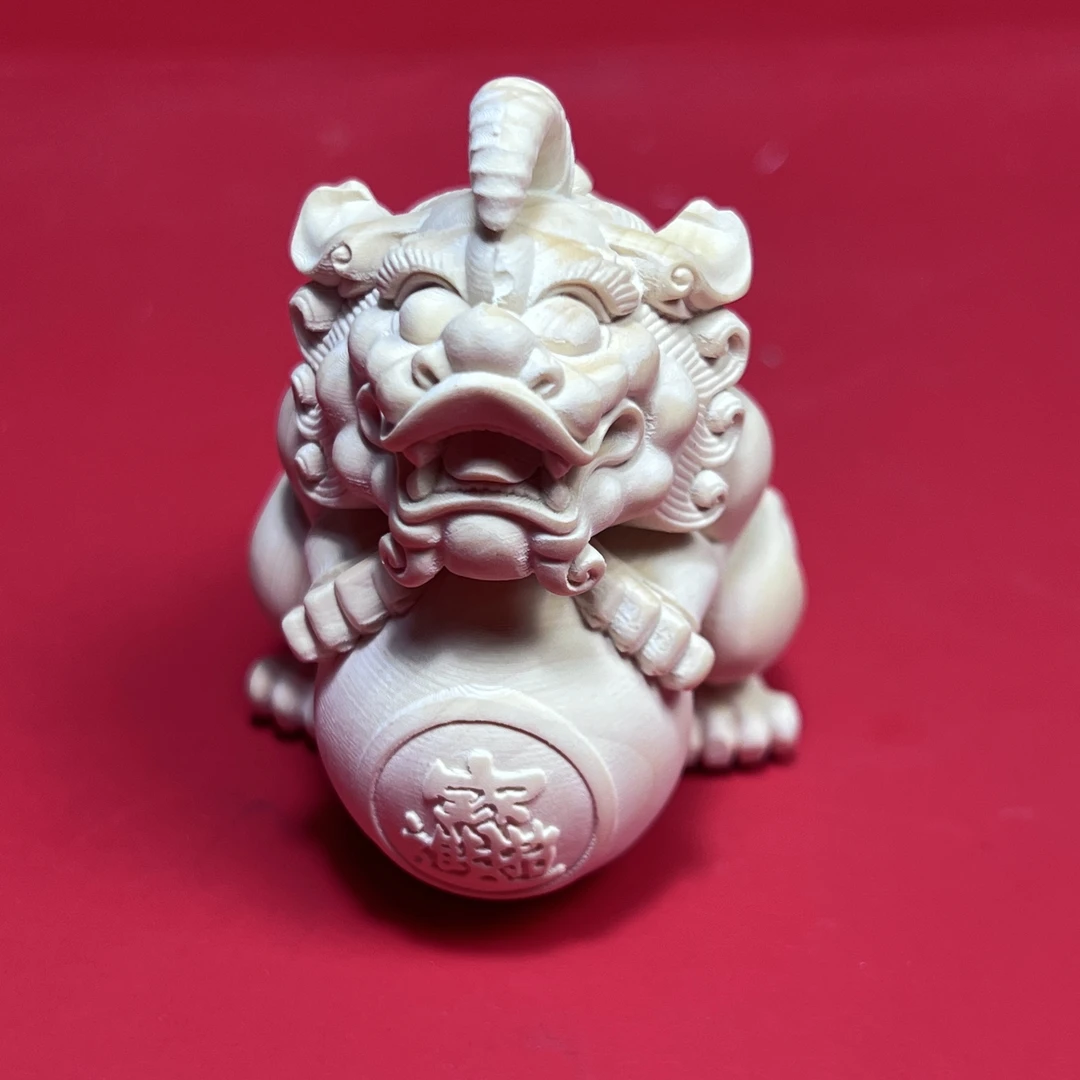 黄杨木雕貔貅抱球文玩工艺品送礼佳品大号手把件小摆件