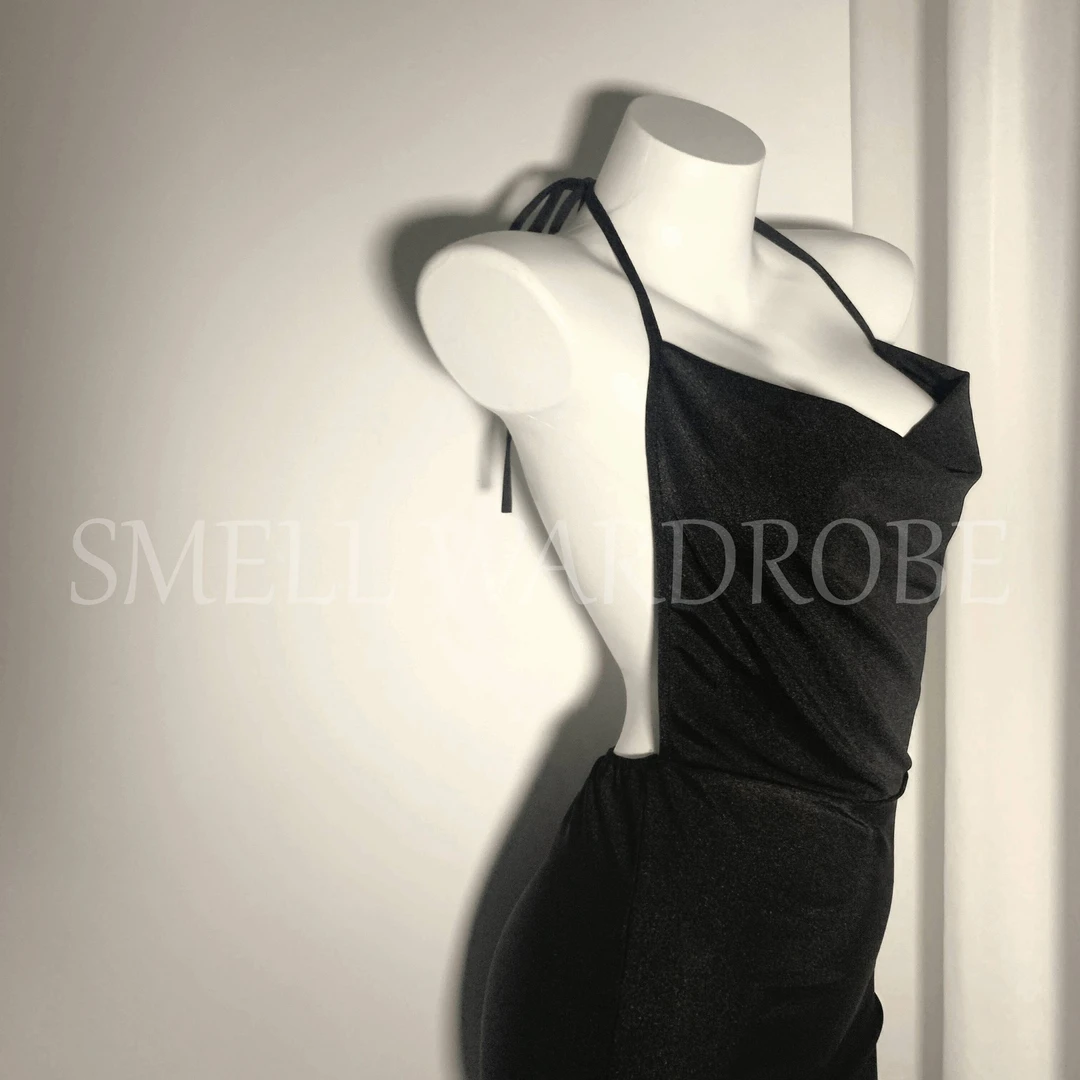 /SMELL衣橱/夜色牢笼·性感钻链吊带睡衣套装女睡裙居家服显瘦