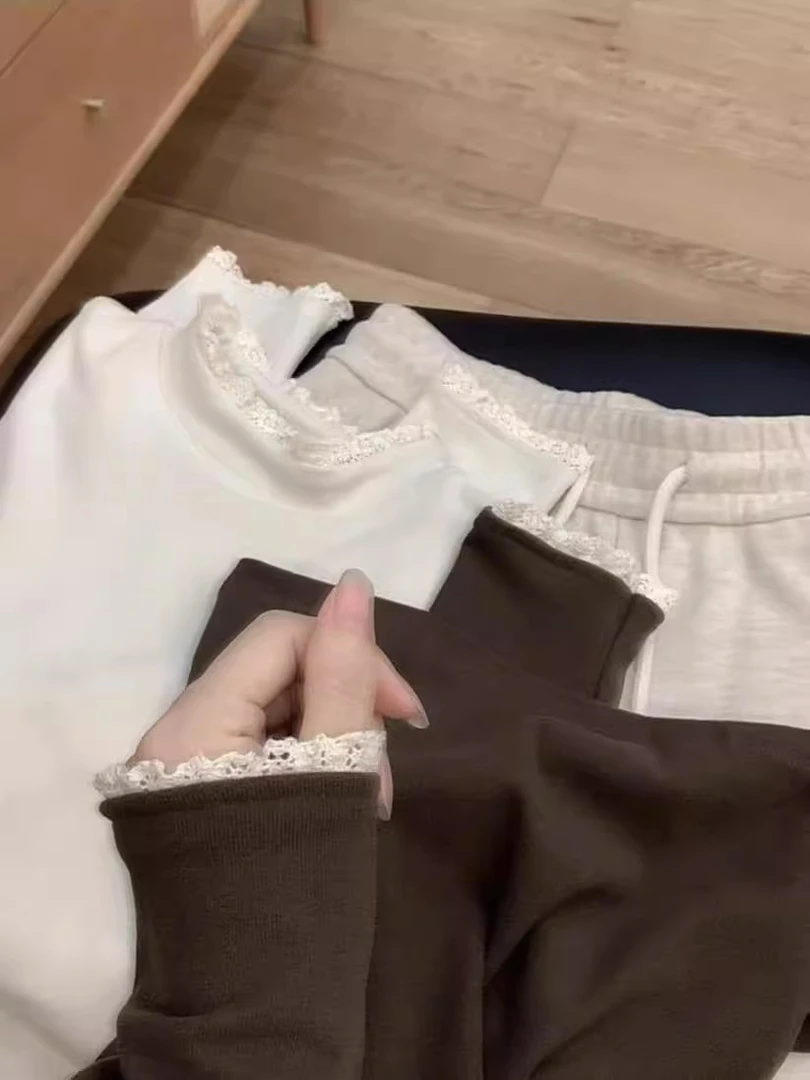 【8278】半高领打底衫女秋冬内搭修身显瘦长袖t恤设计感小众上衣