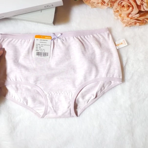 736舒适时尚简约透气C棉儿童女款均码中腰无缝女士内裤9116621