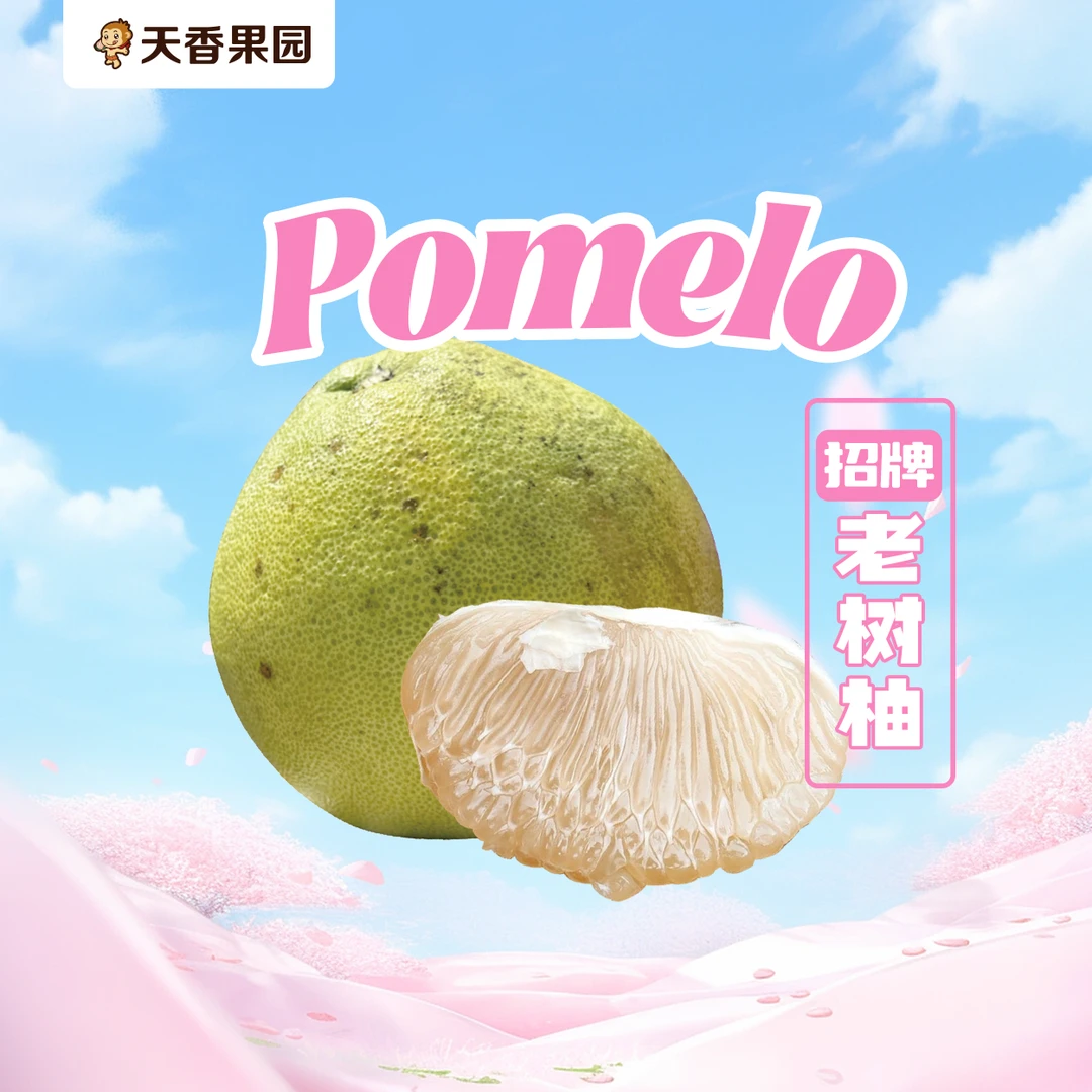 【湖北小时达】泰国老树柚*1个（约1000-1100g）