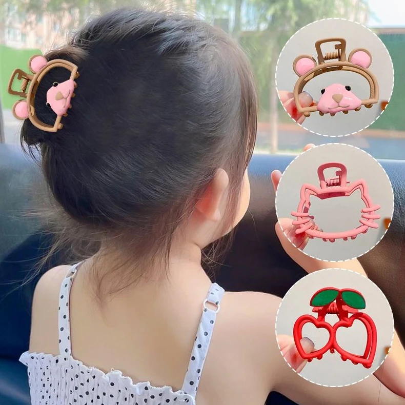 超萌儿童发饰夏季小女孩后脑勺夹子头饰发夹2023年新款鲨鱼夹发卡