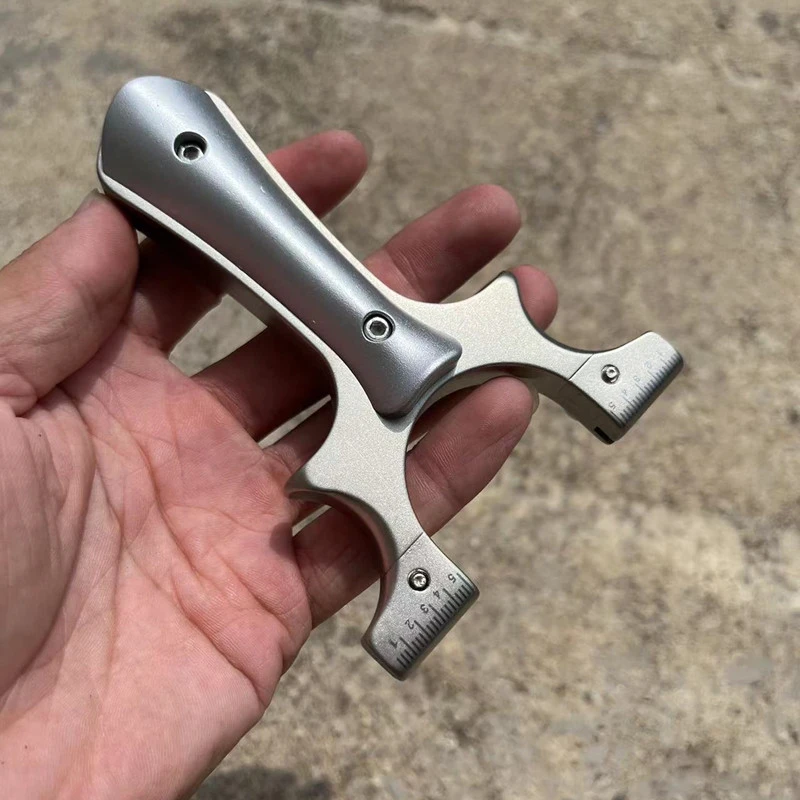 不锈钢星神8020撑头贴片款户外传统夹片扁皮筋玩具