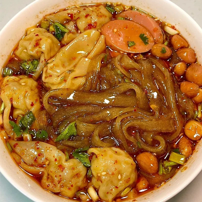 【买一箱送一箱】正宗重庆酸辣粉红薯粉丝桶装泡面方便面速食整箱