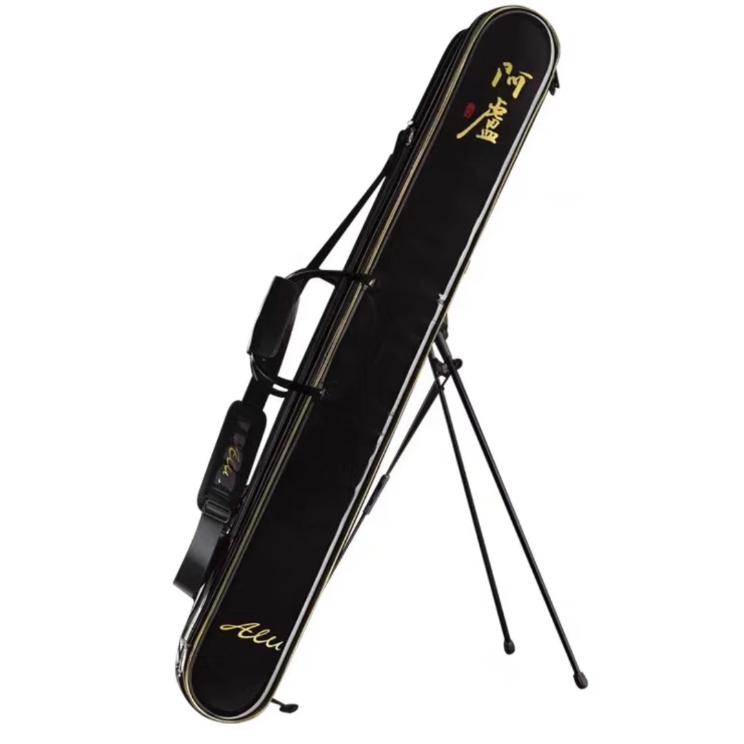 深圳阿卢钓鱼杆包双层竿包pu材质渔具包手竿包防锈拉链大空间渔具