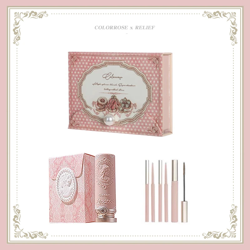 【官方正品】colorrose彩妆套装口红眼影腮红高光化妆刷点彩刷套装
