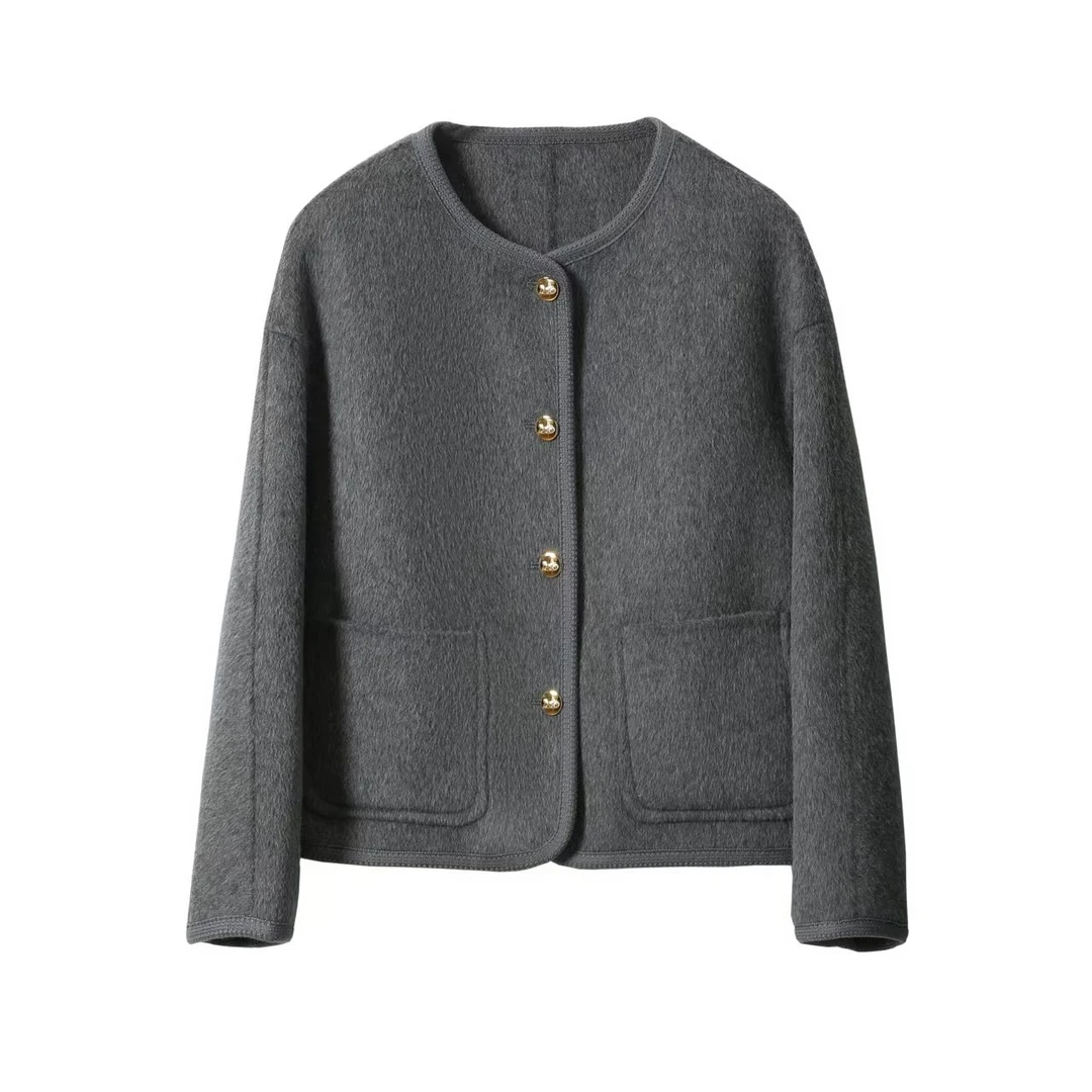 【休闲小香风】春季新品小个子休闲天丝羊毛外套