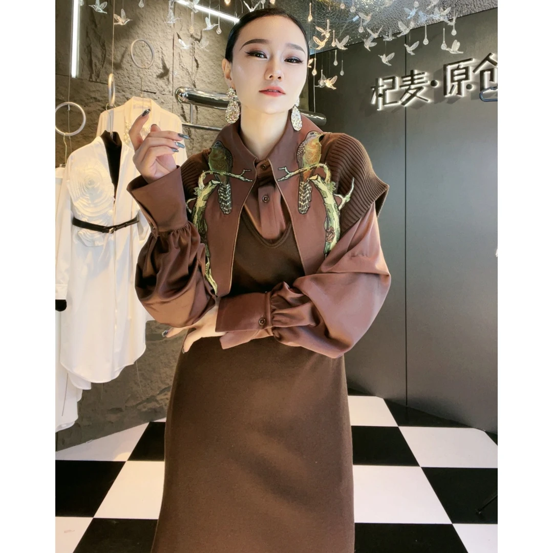 2025秋冬绵羊毛马甲女减龄时尚百搭气质轻奢高级中长款女神修身97