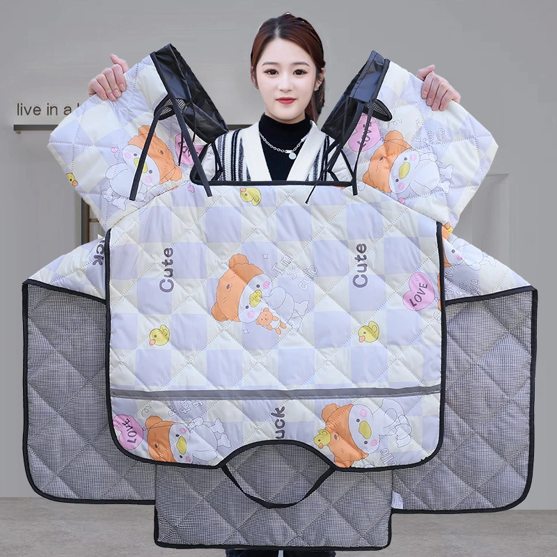 电动摩托车挡风被四季通用夏季防水防晒电瓶车遮阳防风罩春秋薄款