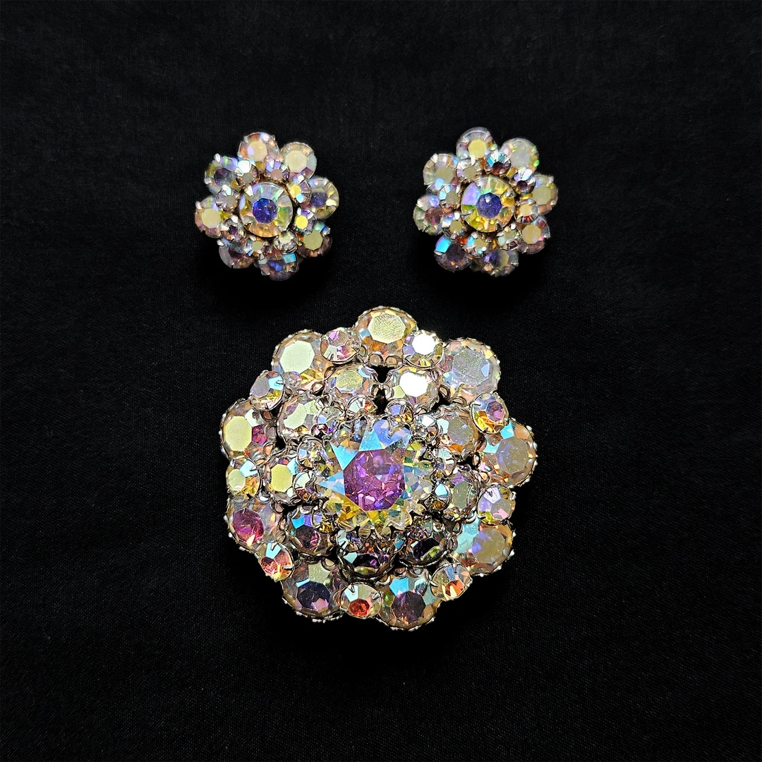 合金仿水晶胸针 Juliana极光水晶胸针