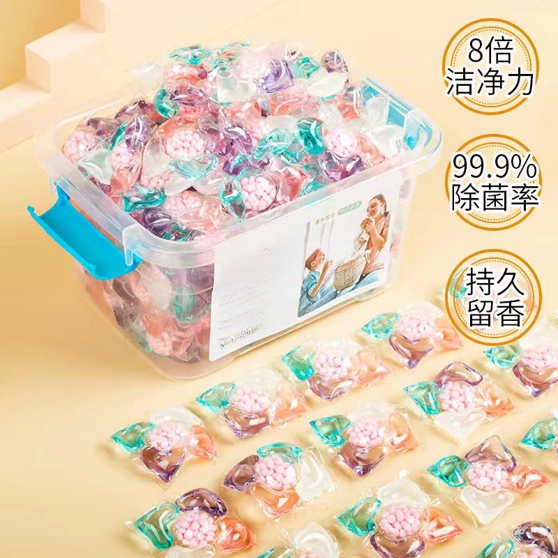 洗衣凝珠五合一家用强力去污除螨持久留香凝珠去污洗衣液留香珠