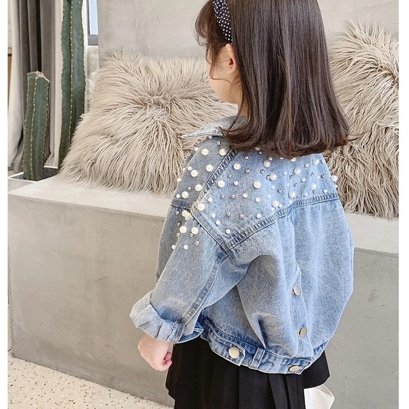 女童春秋牛仔外套儿童牛仔衣2025新款春装小女孩童装韩版洋气外套