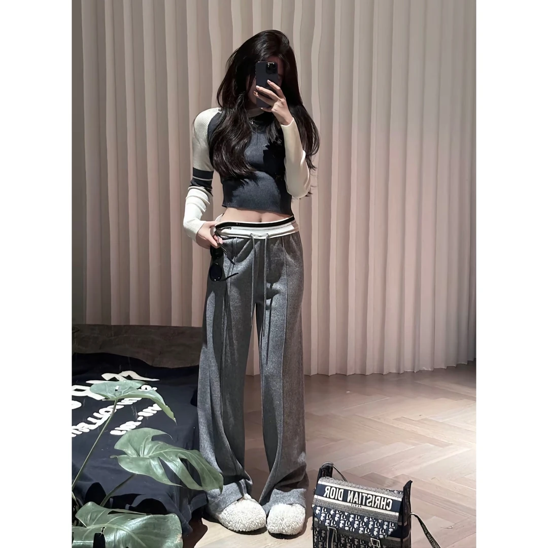 【周周专属】【垂感懒人裤】两色休闲裤