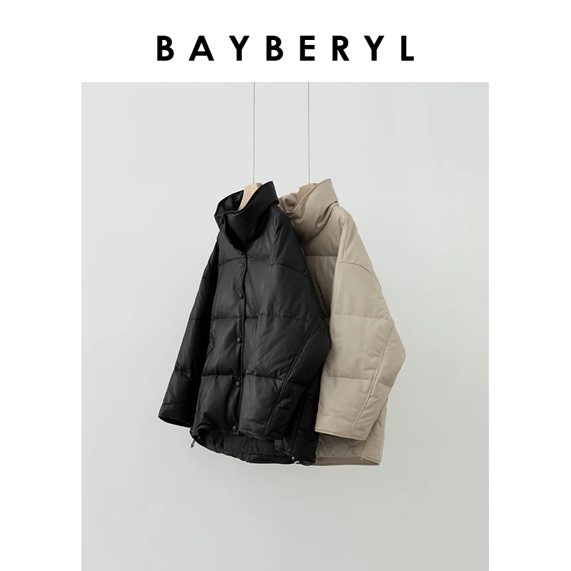 Z6-BAYBERYL老贝多宫格*立领抽绳宽松保暖厚皮羽绒服PY4K0801