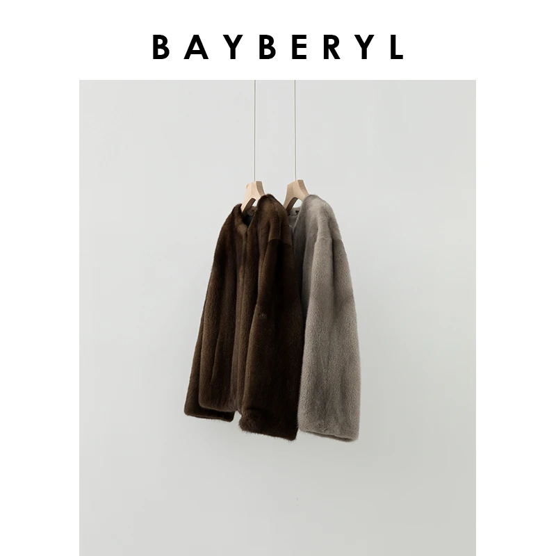 老贝曙光之城*水水圆领轻奢百搭秋冬外套PY4J1828